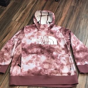 The North Face Maroon Tie-Dye Tekno Hoodie